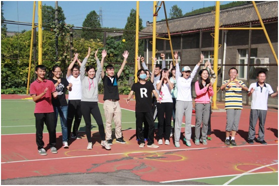 一组胜利的笑容